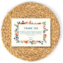 ブルーミング・ボタニカルズ オレンジ フラワーブライダルシャワー