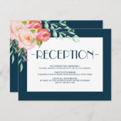 ブルーミング ボタニカルズ | 結婚式の招待状 エンクロージャーカード (正面/裏面)