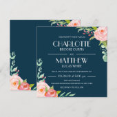 ブルーミング ボタニカルズ | 結婚式招待状 招待状 (正面/裏面)