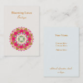ブルーミングLotus Chubby Business Card 名刺 (正面/裏面)