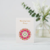 ブルーミングLotus Chubby Business Card 名刺 (スタンド正面)