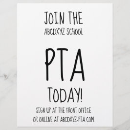 ブルーミングPTAフライヤー チラシ