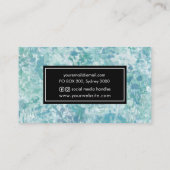 ブルーミンティウォーターカラー名刺 |クリエイティブ 名刺 (裏面)