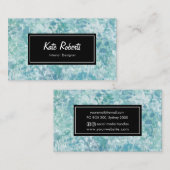 ブルーミンティウォーターカラー名刺 |クリエイティブ 名刺 (正面/裏面)