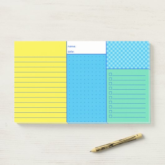 ブルーミントイエロー実用的な編成を行うにはコンボ ポストイット (デスク)
