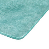 ブルーミントシーグリーンテクスチャ カッティングボード (角)