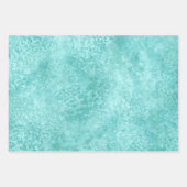ブルーミントシーグリーンテクスチャ ラッピングペーパーシート (正面)