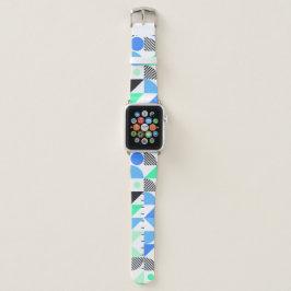 ブルーミントパーソナライズされたモダンジオメトリック APPLE WATCHバンド