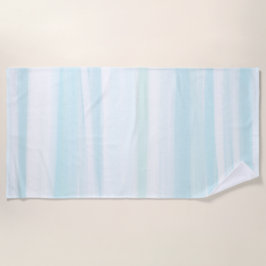 ブルーミントホワイトビーチイウォーター色 ビーチタオル