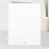 ブルーミントレオパードプリントグリッター カード (裏面)