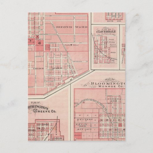 ブルーミントン社とプナム社のグリーンキャッスル計画 ポストカード (正面)