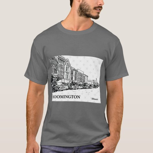 ブルーミントン・イリノイ Tシャツ (正面)