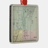 ブルーミントン·ノーマル·マップ メタルオーナメント (右)