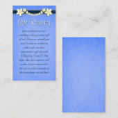 ブルーミ素朴ニの結婚ギフト登録 エンクロージャーカード (正面/裏面)