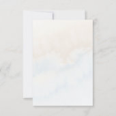 ブルームの愛 何か青いバラの花のシャワーパーティ サンキューカード (裏面)