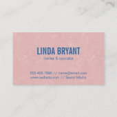 ブルームクリーニングロゴ 名刺 (裏面)