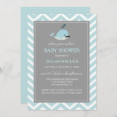 ブルームスターヒージョールボーイ赤ちゃんシャワー招待状 招待状 (正面/裏面)