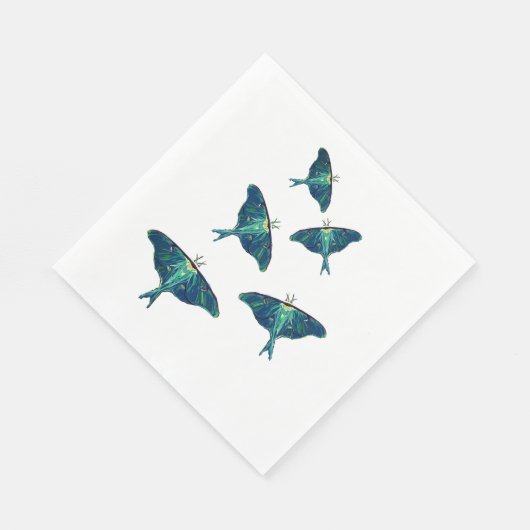 ブルームスバタフライアートスケッチ スタンダードランチョンナプキン (角)