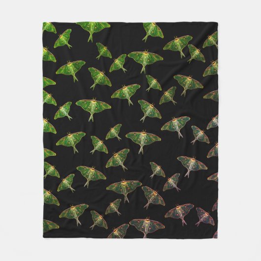 ブルームスバタフライアート フリースブランケット (正面)