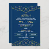 ブルームスリムエレガント結婚式招待状 招待状 (正面/裏面)