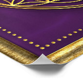 ブルームデレベンス – ヴィオレット/金ゴールド ポスター (角)