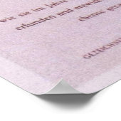 ブルームナー花時計ポスター2 ポスター (角)