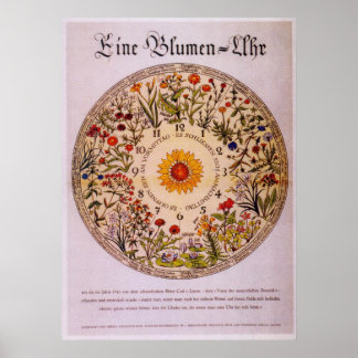 ブルームナー花時計ポスター2 ポスター