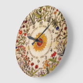 ブルームナー花時計 ラージ壁時計 (傾斜)