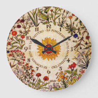ブルームナー花時計 ラージ壁時計