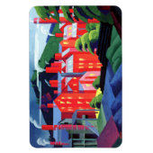 ブルームナー – ジャージー・シルク・ミルズモダンアートワーク マグネット (縦)