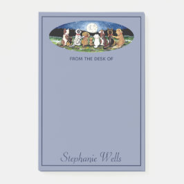 ブルームパーソナライズされたーンドッグズフレンドズカワイイ動物 ポストイット