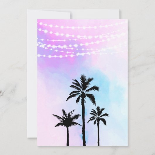 ブルームパープルミュージックフェスティバル誕生日 招待状 (裏面)