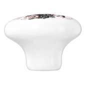 ブルームピンクの蘭 セラミックノブ (側面)