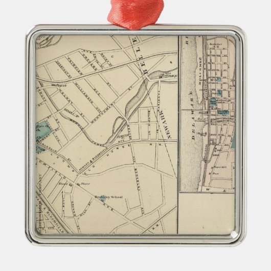 ブルームフィールド、NJ メタルオーナメント (正面)