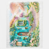 ブルームライトの夢のコテージ- 60x80ブランケット フリースブランケット (正面)