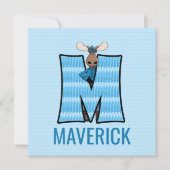 ブルームースレターM子供の誕生日パーティー 招待状 (正面)