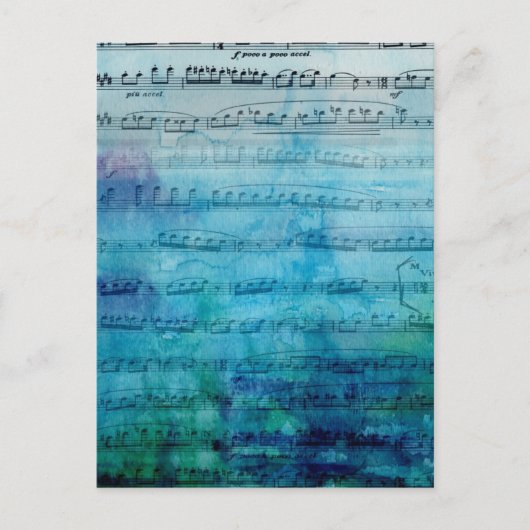ブルームード音楽 ポストカード (正面)