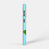 ブルームーブルーミング春ブランチ付き青空グラディエント SAMSUNG GALAXYケース (右側面)