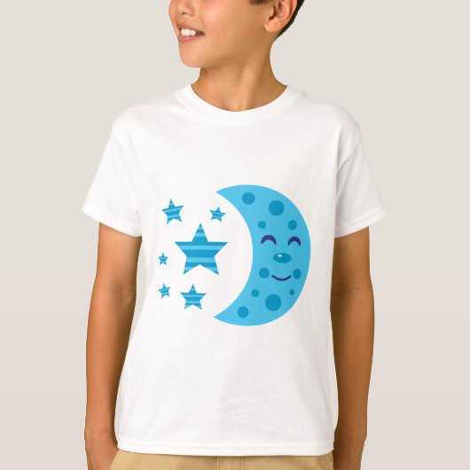 ブルームーンとスターストライプのズ Tシャツ (正面)