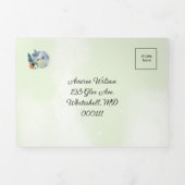 ブルームーンとレイクシーン屋外 三つ折り招待状 (カバー)