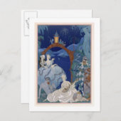 ブルームーンの下のボール、フェートのイラストレーション ポストカード (正面/裏面)