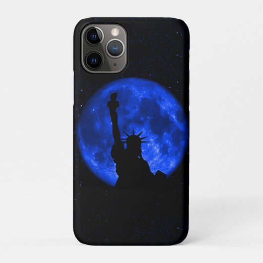 ブルームーンの下の自由の女神 Case-Mate iPhoneケース (裏)