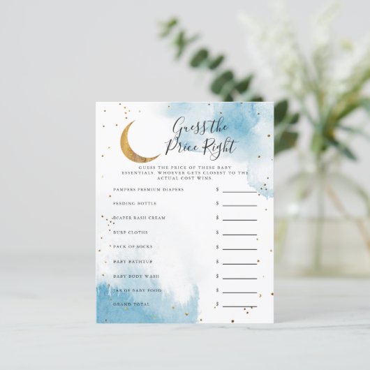 ブルームーンは価格を推測する右ベビーシャワーゲーム (スタンド正面)
