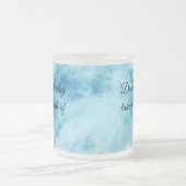 ブルームーンやる気を起こさせる引用文コーヒーマグ フロストグラスマグカップ (中央)