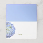 ブルームーンアジサイ折畳み立ち座席表 プレイスカード (外部開封)