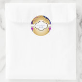 ブルームーンアラビアンナイツグレームパープル結婚ズ ラウンドシール (バッグ)