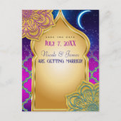 ブルームーンアラビアンナイトグラム金ゴールド日付を保存 案内ポストカード (正面)