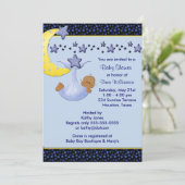 ブルームーンイエロースターエスニックボーイシャワー 招待状 (スタンド正面)