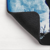 ブルームーンウルフマウスパッド マウスパッド (コーナー)