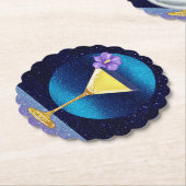 ブルームーンカクテル ペーパーコースター (アングル)